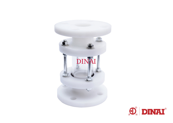 Πλαστικό γυαλί θέας DN15-DN300 RPP για το αλκαλικό ποτό με τη σφραγίδα EPDM/FPM